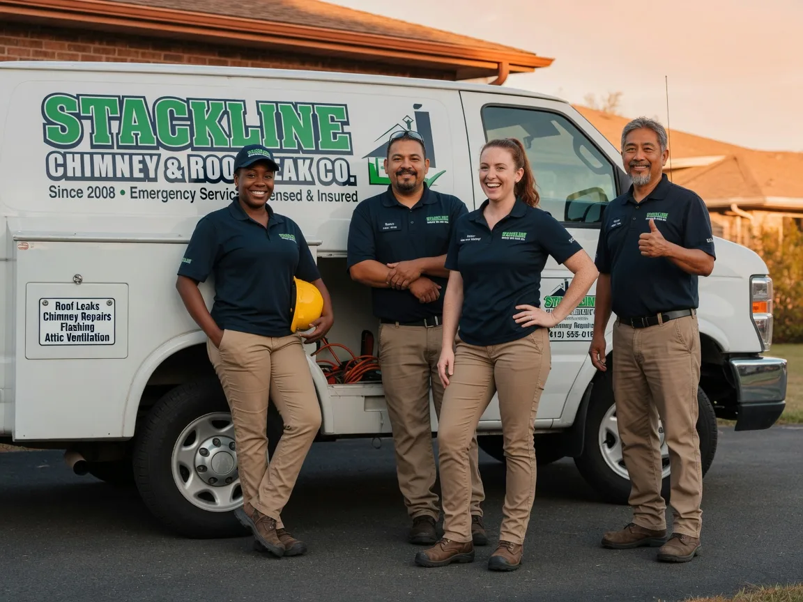 Chimney flashing repair company in Crescent, OK
